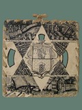 Decorated Book Cover by Helga Wolfenstein of Ghetto Terez�n 1942-1943