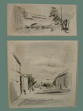 Pen & Ink Drawings by Helga Wolfenstein of Theresienstadt