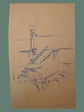 Drawing by Helga Wolfenstein of Theresienstadt