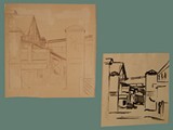 Drawings by Helga Wolfenstein of Theresienstadt