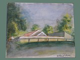 Watercolor Painting by Helga Wolfenstein at Theresienstadt