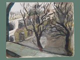 Watercolor Painting by Helga Wolfenstein at Theresienstadt